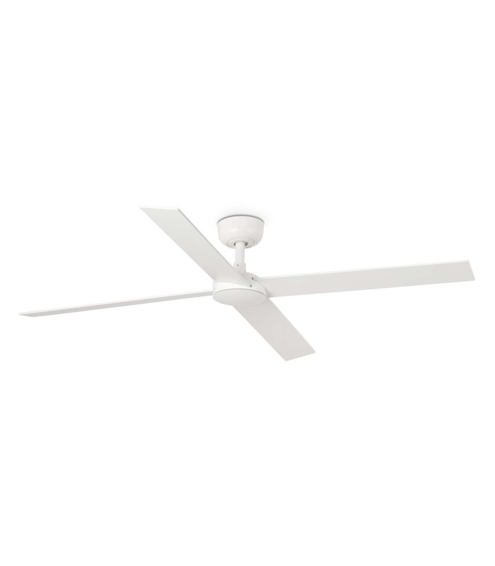 Rudder 132cm Ceiling Fan Matt White 4 Blade-1