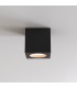 Square Surface Mounted Downlight Textured Black IP65, GU10 - 1