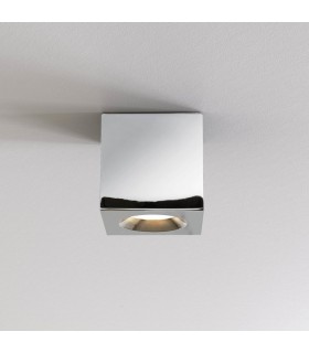 Outdoor Flush Wall Downlight Polished Chrome IP44, GU10 - 1