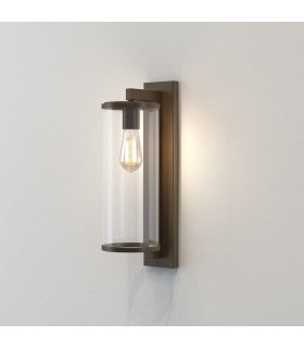 Flush Wall Lantern Bronze IP23, E27 - 1