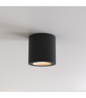 Round Surface Mounted Downlight Textured Black IP65, GU10 - 1