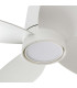 Klover Small 4 Blade Ceiling Fan Matt White with Light 2700 - 4000 - 6500K Tuya Smart System-2