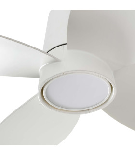 Klover Small 4 Blade Ceiling Fan Matt White with Light 2700 - 4000 - 6500K Tuya Smart System-2