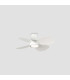 Klover Small 4 Blade Ceiling Fan Matt White with Light 2700 - 4000 - 6500K Tuya Smart System-4