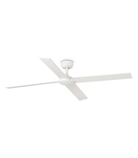 Rudder 132cm Smart Ceiling Fan Matt White 4 Blade-1