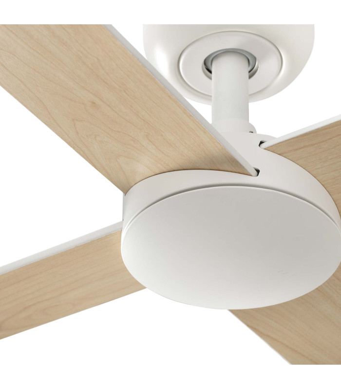 Rudder 132cm Smart Ceiling Fan Matt White 4 Blade-4