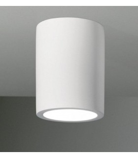 1 Light Round Ceiling Downlight Plaster, White, GU10 - 1