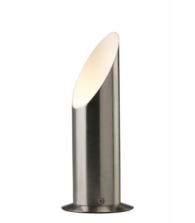 Table Lamp Uplighter with Inline Switch GU10 Satin Nickel - 1