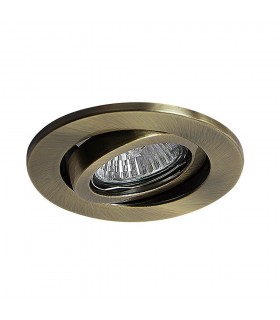 GU10 Adjustable Recessed Downlight Antique Brass (Bulb Not Included) - 1