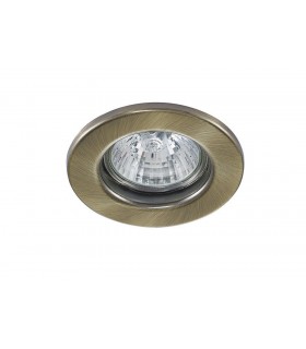 GU10 Fixed Recessed Downlight Antique Brass (Bulb Not Included) - 1