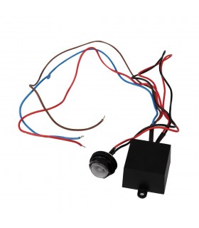 Remote Fixing 20mm Miniature Photocell IP65 20-70 Lux 5A Black - 1