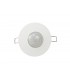 Flush Mounted IP20 6m PIR Detector 360 Deg with Adjustable Time And Lux Level White - 1