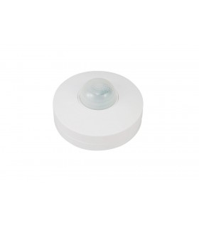 Surface Mounted IP20 6m 360 Deg PIR Sensor with Adjustable Time And Lux Level White - 1