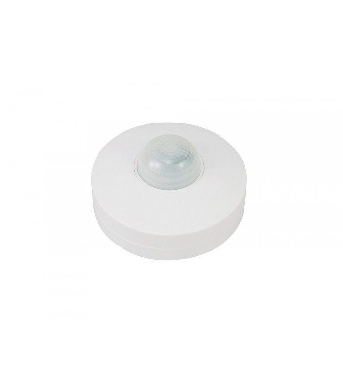 Surface Mounted IP20 6m 360 Deg PIR Sensor with Adjustable Time And Lux Level White - 1