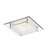 LED Flush Ceiling Light, 280mm Square, 12W 960lm 4000K Polished Chrome, Crystal - 1
