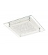 LED Flush Ceiling Light, 360mm Square, 18W 1440lm 4000K Polished Chrome, Crystal - 1