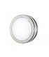 Round LED Flush Ceiling Light, Wall Lamp 2.4W 4000K IP44 Exterior Plain Design Stainless Steel, Opal - 1