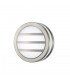 Round LED Flush Ceiling Light, Wall Lamp 2.4W IP44 Exterior Louvre Design Stainless Steel, Opal - 1