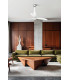 Eterfan 128cm Ceiling Fan Gloss White, Transparent Blades 3000K