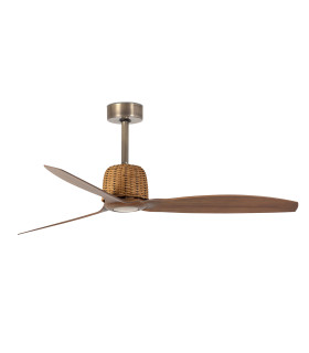 Weaver 128cm Smart Ceiling Fan Old Gold, Walnut Blades