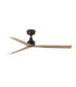 Marine 125cm Smart Ceiling Fan Dark Brown, Oak Blades, IP44