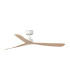 Rocker 132cm Ceiling Fan Matt White, Ash Wood Blades