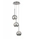 Ceiling Cluster Pendant 3 Light Cluster G9 Polished Chrome, Chrome Plated Glass - 1