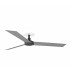 Cruiser Recessed 132cm Ceiling Fan Matt Black, Aluminium Blades