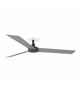 Cruiser Recessed 132cm Ceiling Fan Matt Black, Aluminium Blades