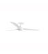 Punt Recessed 130cm Ceiling Fan Matt White