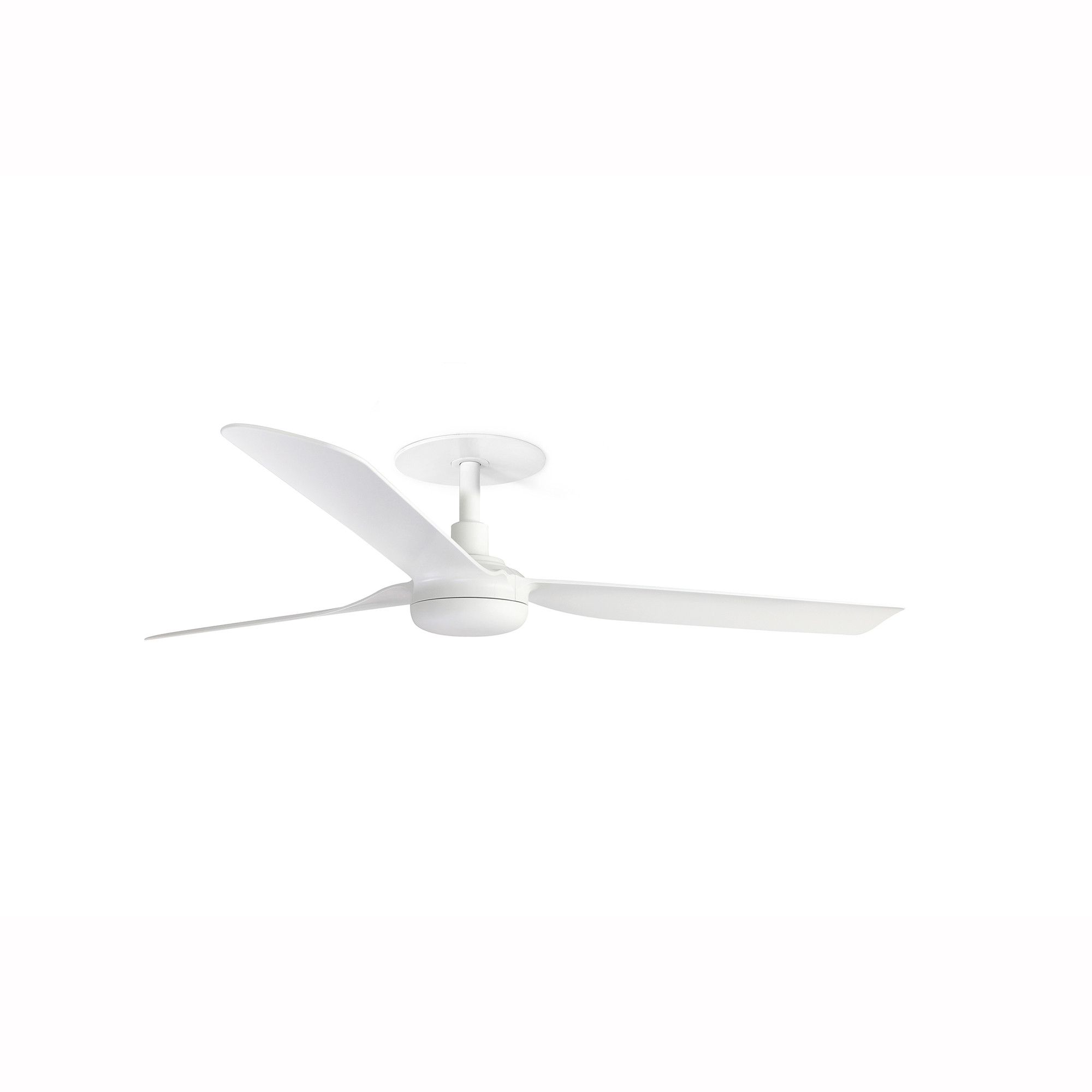 Punt Recessed 130cm Ceiling Fan Matt White