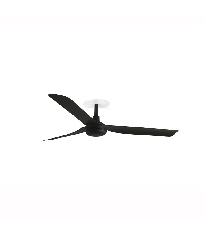 Punt Recessed 130cm Ceiling Fan Matt Black