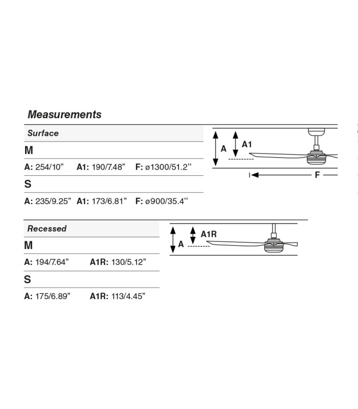 Punt Recessed 130cm Ceiling Fan Matt White, Maple Blades