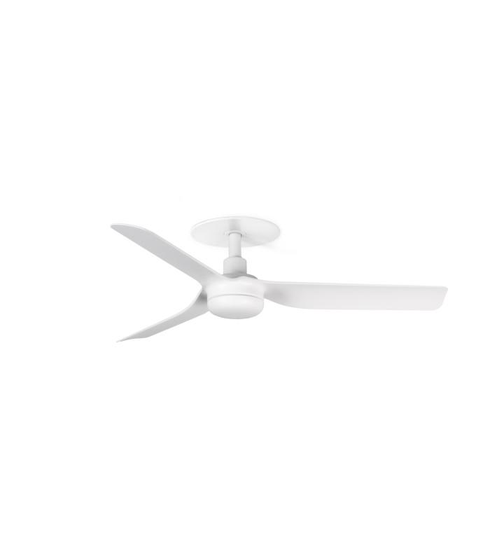 Mini Punt Recessed 90cm Ceiling Fan Matt White