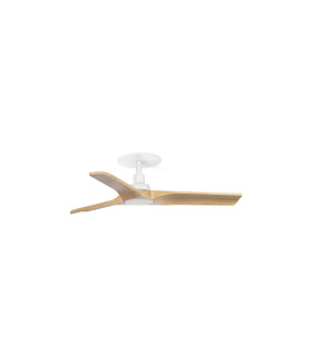 Heywood Recessed 90cm Ceiling Fan Matt White, Pine Blades