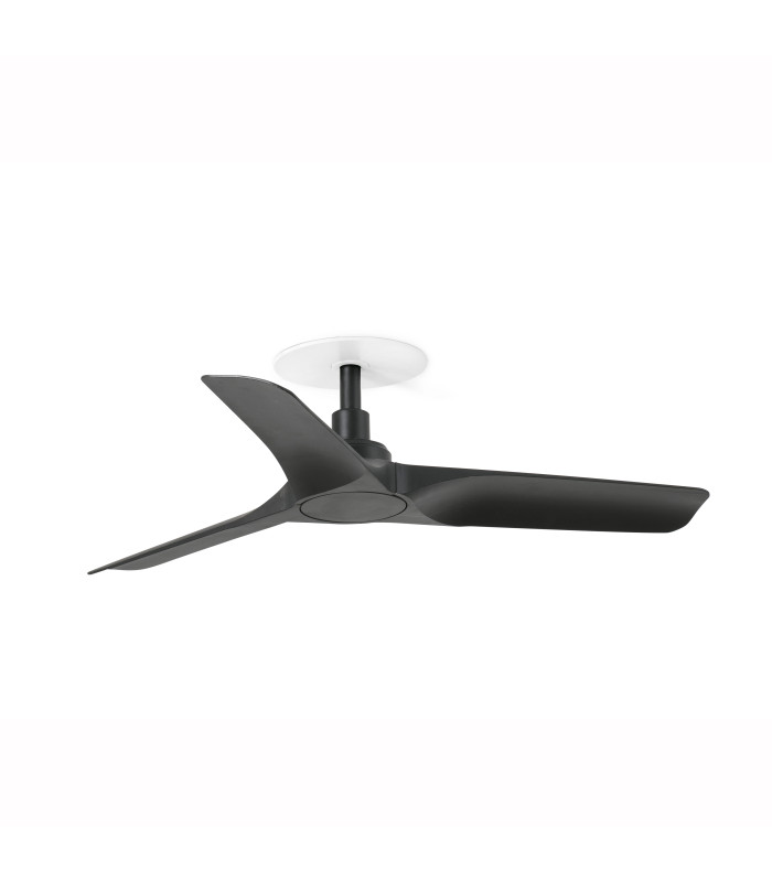 Hey Recessed 90cm Ceiling Fan Matt Black