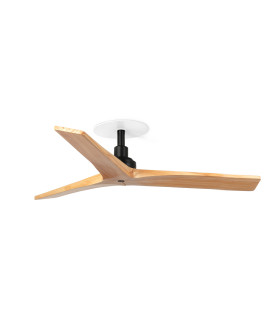 Klim Recessed Small Ceiling Fan Matt Black, Pine Blades