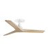 Klim Recessed Small Ceiling Fan Matt White, Pine Blades