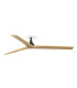 Klim Recessed Large Ceiling Fan Matt Black, Pine Blades