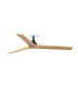 Klim Recessed Medium Ceiling Fan Matt Black, Pine Blades