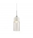 Tube Ceiling Pendant 1 Light E27 White, Clear Glass - 1