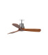 Lantau Recessed 107cm Ceiling Fan Matt Nickel, Walnut Blades