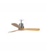 Lantau Recessed 107cm Ceiling Fan Matt Nickel, Pine Blades