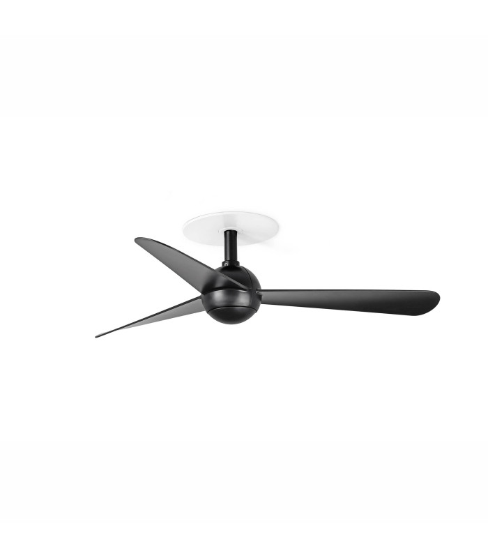 Sfera Recessed 90cm Ceiling Fan Matt Black