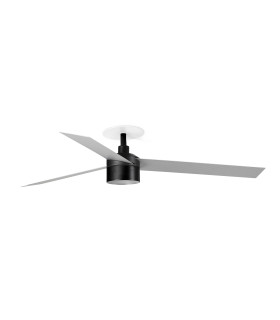 Cruiser Recessed 132cm TEK LED Ceiling Fan Matt Black, Aluminium Blades 2700K