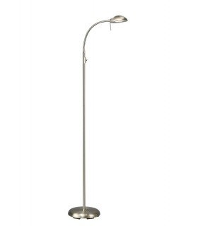 Floor Task Lamp 1 Light G9 Satin Nickel - 1
