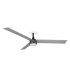 Cruiser Recessed 160cm LED Ceiling Fan Matt Black, Aluminium Blades CCT