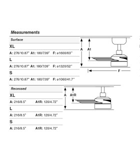 Cruiser Recessed 106cm LED Ceiling Fan Matt White CCT