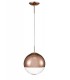 Medium Globe Ceiling Pendant 1 Light E27 Copper - 1
