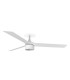Cruiser Recessed 132cm TEK LED Ceiling Fan Matt White 4000K